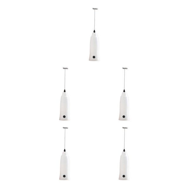 Inteprter Espumador de leche eléctrico, espumador de acero inoxidable, fabricante de bebidas a batería, batidor de huevos inalámbrico, licuadora, Type2 NO2 Inteprter CBP193033