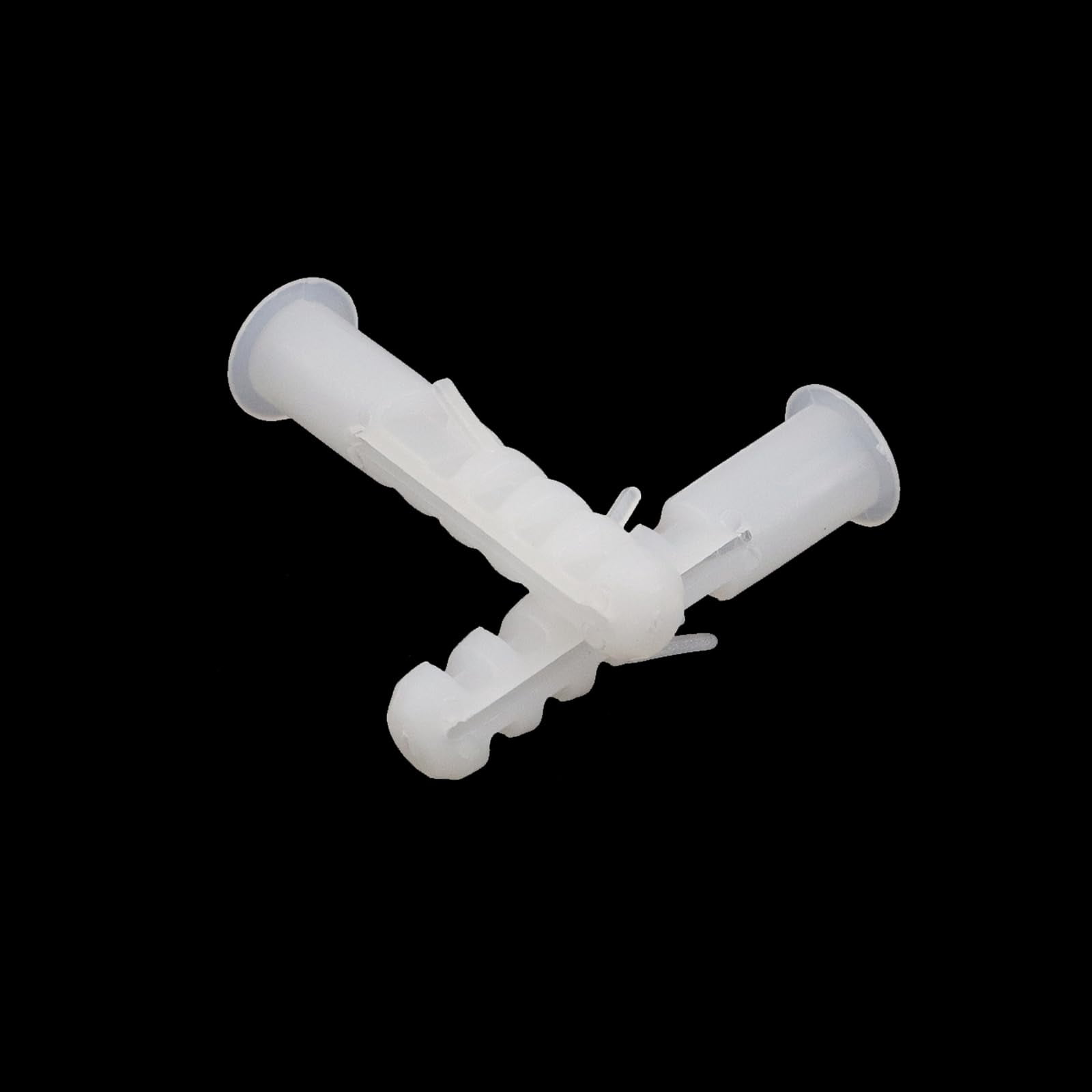 Expansion Tube,M5 x 25 mm Plastic Drywall Expansion Pipe Drywall Anchors Ribbed Wall Anchors,Pack of 1000