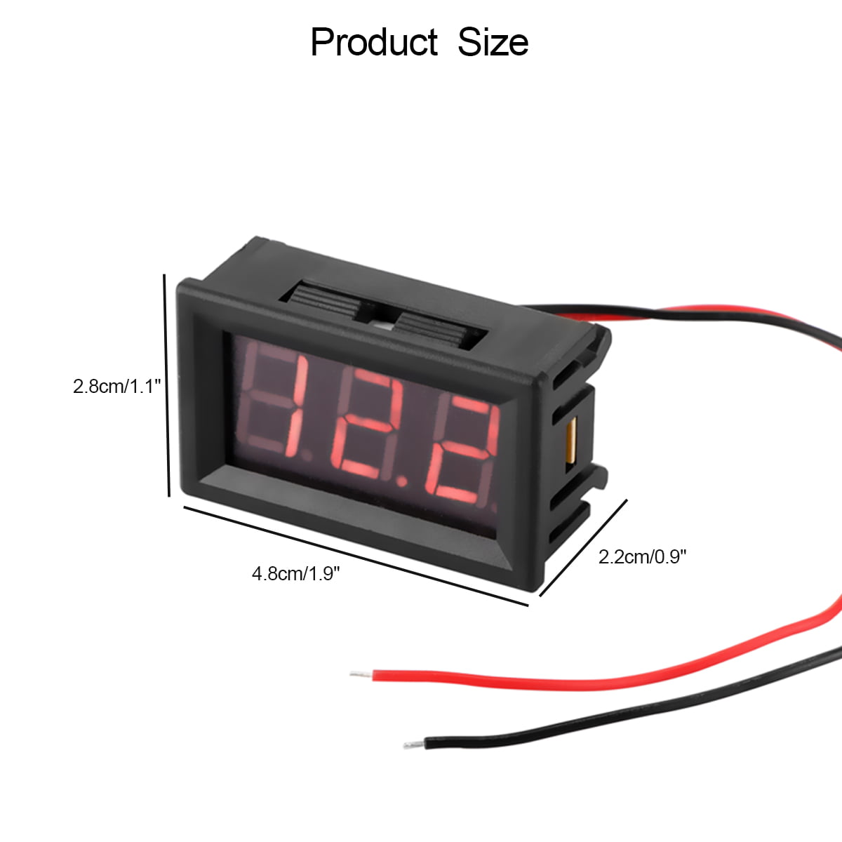 0.56"Red LED Display DC Voltage Meter Test Positive and Negative Voltage 5V 