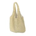 thumbnail image 1 of PENGXIANG Shopping Bag Cloud Bubble High Capacity Soft Cloth Portable Handle Space-Saving Storage Solid Color Women Shoulder Tote Bag Daily Accessory, 1 of 11