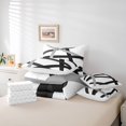 thumbnail image 6 of Homewish White Black Lines 7-Piece Bedding Comforter Set,Modern Asbtract Geometric King Bedding Sets,Minimalism Style Bed Sheets For Men Women,Super Cozy Room Decor, 6 of 8