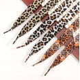 thumbnail image 2 of 47" Fashion Leopard Shoe Laces, Soft Satin Ribbon Shoelaces for Casual Shoes Shoestring for Women Girls 0.78" Wide 1 Pair, 2 of 6