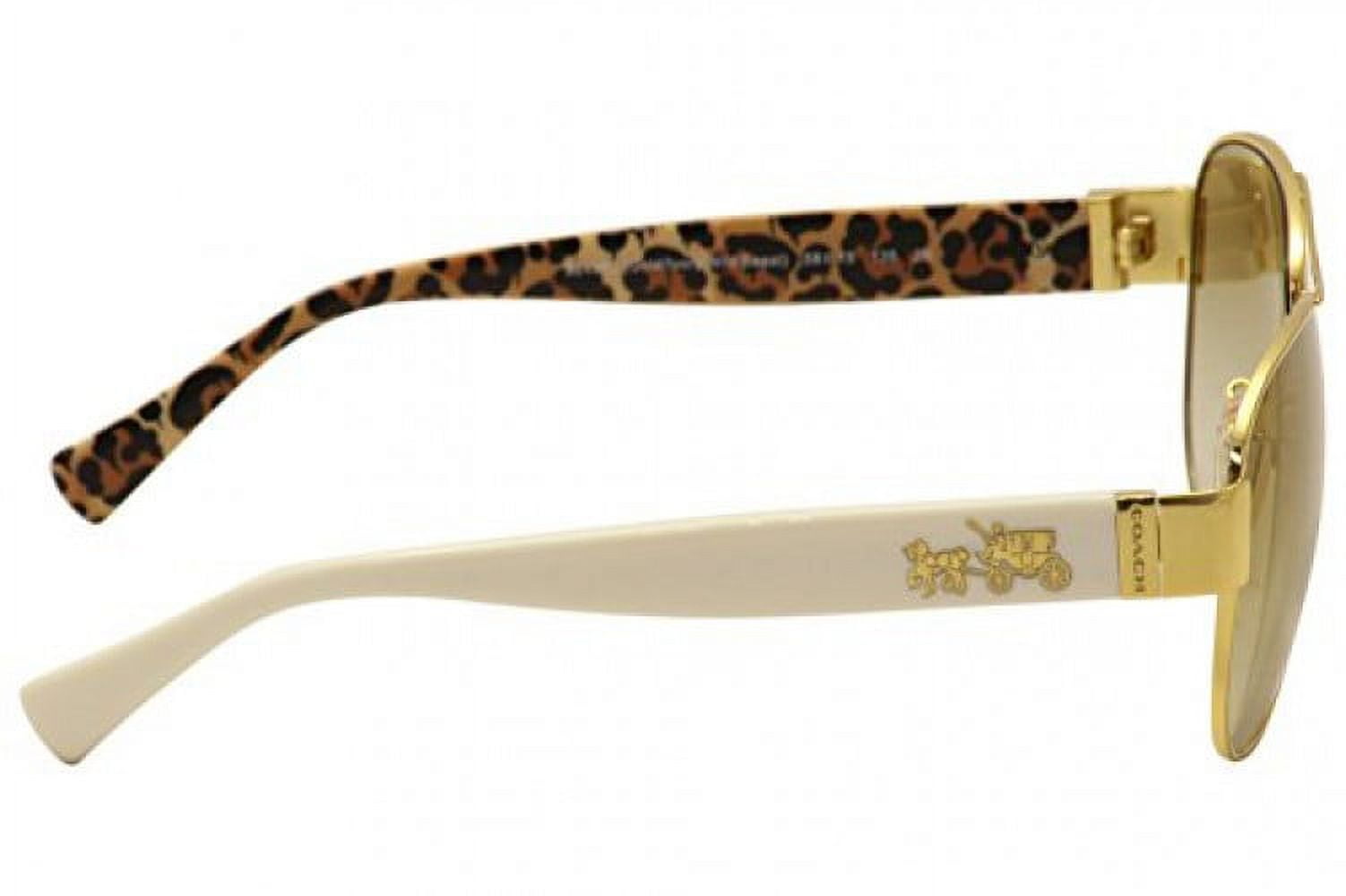 Coach HC 7059 Metal Womens Pilot Sunglasses Gold 58mm Adult