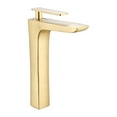 Faucets Elegant Brushed Gold Bathroom Faucet Hot and Cold Water Basin