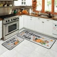 thumbnail image 2 of Welcome To Our Pumpkin Patch Gray Kitchen Rugs Set 2Pcs Non-Slip Kitchen Rug and Mat Waterproof Comfort Kitchen Standing Area Mat for Kitchen Floor Doormat Outdoor Harvest Decor 17"x47"+17"x30", 2 of 6