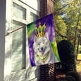 thumbnail image 3 of Samoyed King of Mardi Gras House Flag 28 in x 40 in, 3 of 7