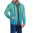 thumbnail image 2 of Honeii Teal Turquoise Print Hoodies for Men, Pullover & Full Zip, Breathable Zip up Hoodie, Sweatshirt-3X-Large, 2 of 5