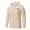 Light Beige, variant on Men's Pullover Hoodies Plaid Jacquard Weave Long Sleeve Drawstring Hipster Casual Hooded Sweatshirts with Kanga Khaki M