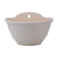 thumbnail image 2 of Wall Mounted Planter | Hanging Flower Pot for Outdoor Garden & Indoor Decor | Faux Rattan Style Plastic Planter with Drainage Holes | Semi-Circular Wall Basket for Herbs, Succulents & Hydroponics, 2 of 6