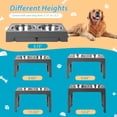 thumbnail image 2 of Cuencos elevados para perros Niubya con 2 cuencos de acero inoxidable, 2 of 7