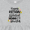 thumbnail image 4 of Inktastic Happy Birthday to the Sweetest Mommy in the World Girls Baby Dress, 4 of 5