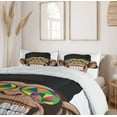 thumbnail image 6 of Ambesonne Funny Duvet Cover Set, Hipster Monkey Glasses, 2-Calking, Brown Black White, 6 of 7
