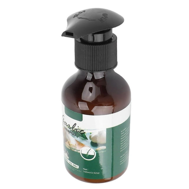 Garlic Shampoo Men Women Plant Extract Itching Relief Dandruff Removal Hair Loss Treatment Shampoo 100ml
