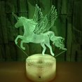 thumbnail image 3 of DAMAIE [ 7 Colors/3 Working Modes/Timer Function ] Remote and Touch Control Horse Night Lights, Dimmable LED Bedside Lamp for Children and Kid's Room, 3 of 3