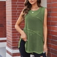 thumbnail image 2 of Ahdbta Women Swimsuit Crochet Swim Cover Up Summer Bathing Suit Hollow Out Swimwear Knit Sleeveless Pullover Beach Dress, 2 of 3