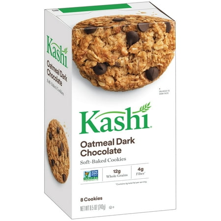 Kashi Soft-Baked Oatmeal Dark Chocolate Cookies, 8.5 Oz., 8 (Best Gingerbread Men Cookies)