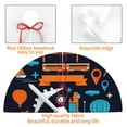 thumbnail image 4 of Sikiie Creative Transport 30-48 inches {designName} Print Christmas Tree Skirt Snowman Xmas Tree Skirt with Edge Christmas Decorations for Holiday Party30", 4 of 7