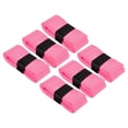 thumbnail image 1 of Unique Bargains 43.3' Absorb Sweat Non-Slip PU Tennis Racket Overgrip Tape Wraps Pink 6 Pack, 1 of 6