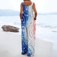 thumbnail image 5 of 250 Anniversary USA Flag Jumpsuits for Women Casual Sleeveless Loose Patriotic Overalls Wide Leg Romper with Pockets M, 5 of 5