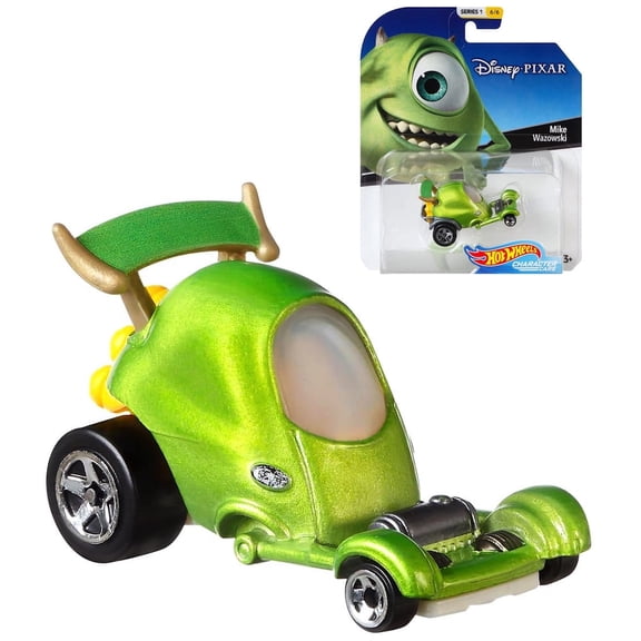 Mike Wazowski Monster Inc. Hot Wheels Disney Character Cars Diecast Car 1:64 Scale