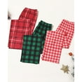 thumbnail image 5 of Christmas Pajama Pants for Women Casual Holiday Plaid Sleepwear Christmas Pjs Trousers Alsol Lamesa, 5 of 5