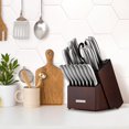 thumbnail image 6 of Zulay 20-Piece Stainless Steel Kitchen Knife Set with Built-in Sharpener – Ultra Sharp, Rust-Resistant Knives in Natural Wood Block, 6 of 11