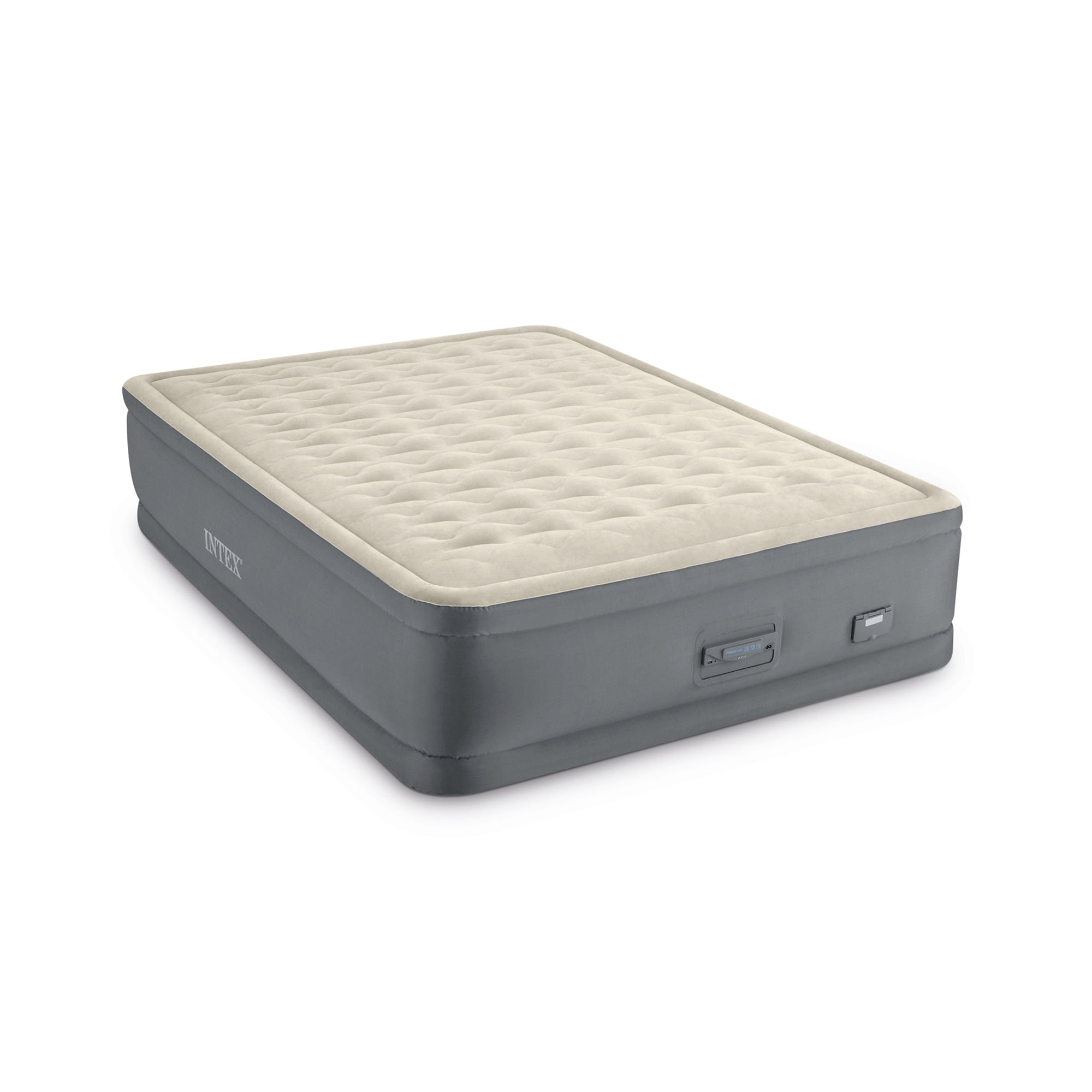 Intex Queen PremAire II Elevated Airbed with Fiber-Tech and Digital Pump 