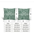 thumbnail image 3 of Green Boho Throw Pillow Covers 18x18 Inch Bohemian Carpet Ethnic Decorative Square Pillow Cases Bohemian Carpet Ethnic Cushion Covers Farmhouse Home Decor for Sofa Couch Outdoor Set of 2, 3 of 6