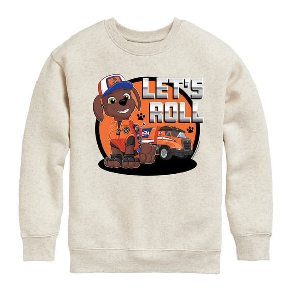 Paw Patrol - Let's Roll Zuma - Toddler And Youth Crewneck Fleece Sweatshirt