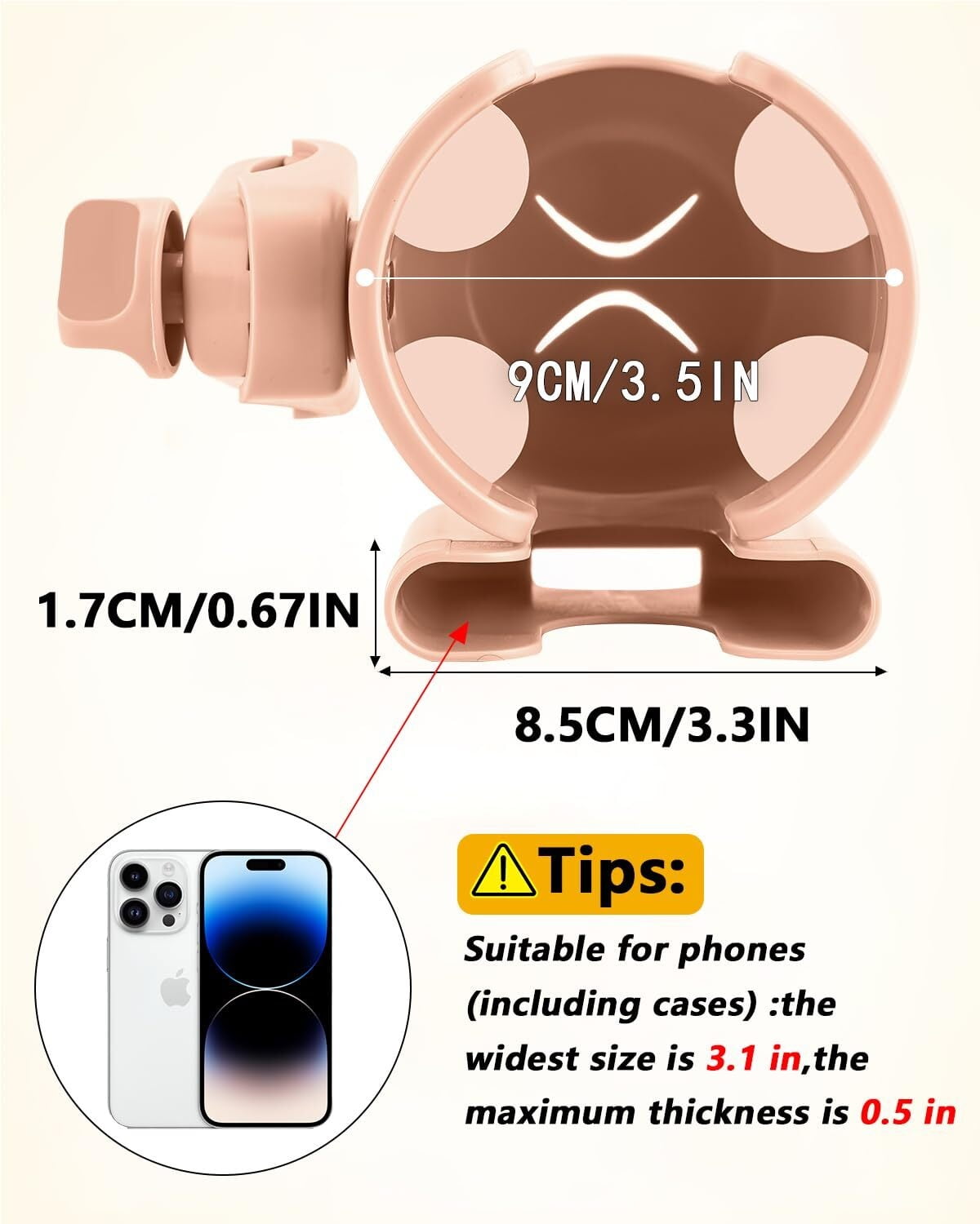 Stroller Cup Holder Attachment Universal Stroller Cup Holder With Mobile Phone Strollers Storage Rack Baby Bottle Holder Hands Free