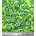 thumbnail image 1 of Soimoi Polyester Crepe Fabric Floral & Damask Ethnic Print Fabric by The Yard 42 Inch Wide, 1 of 3