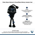 thumbnail image 4 of Polar Wear  Snowflake Winter Aviator Hat (Women), 4 of 4