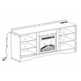 thumbnail image 2 of BaPiPro TV Stand with Electric Fireplace and LED Lights, Espresso, MDF, Fits TVs up to 62 Inches, 2 of 2