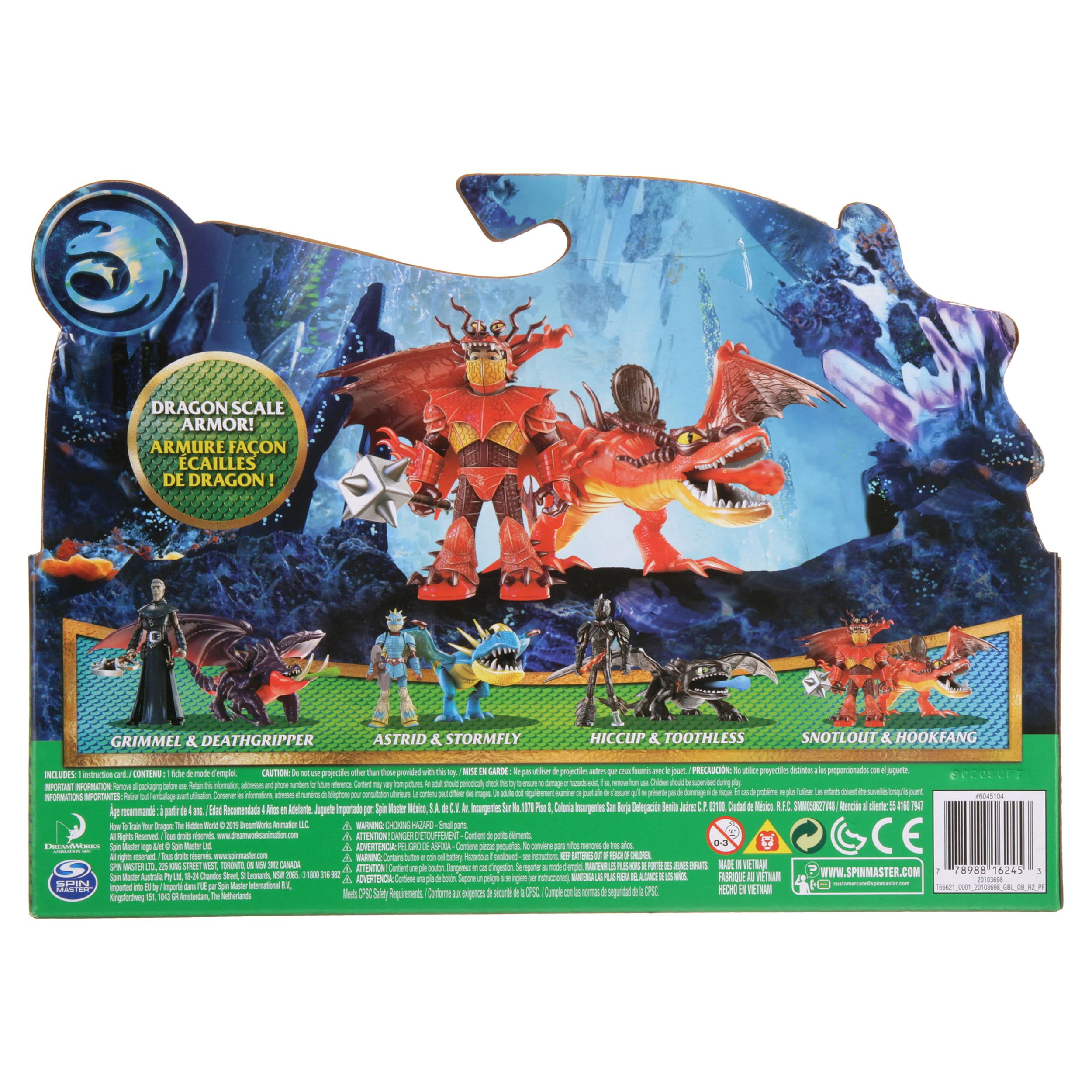 DreamWorks Dragons, Hookfang and Snotlout, Dragon with Armored Viking Figure, for Kids Aged 4 and Up - image 3 of 7