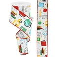 thumbnail image 2 of shinoda design center 8567347205 2.5" x10yd white/multi wired school rocks ribbon, 2 of 3