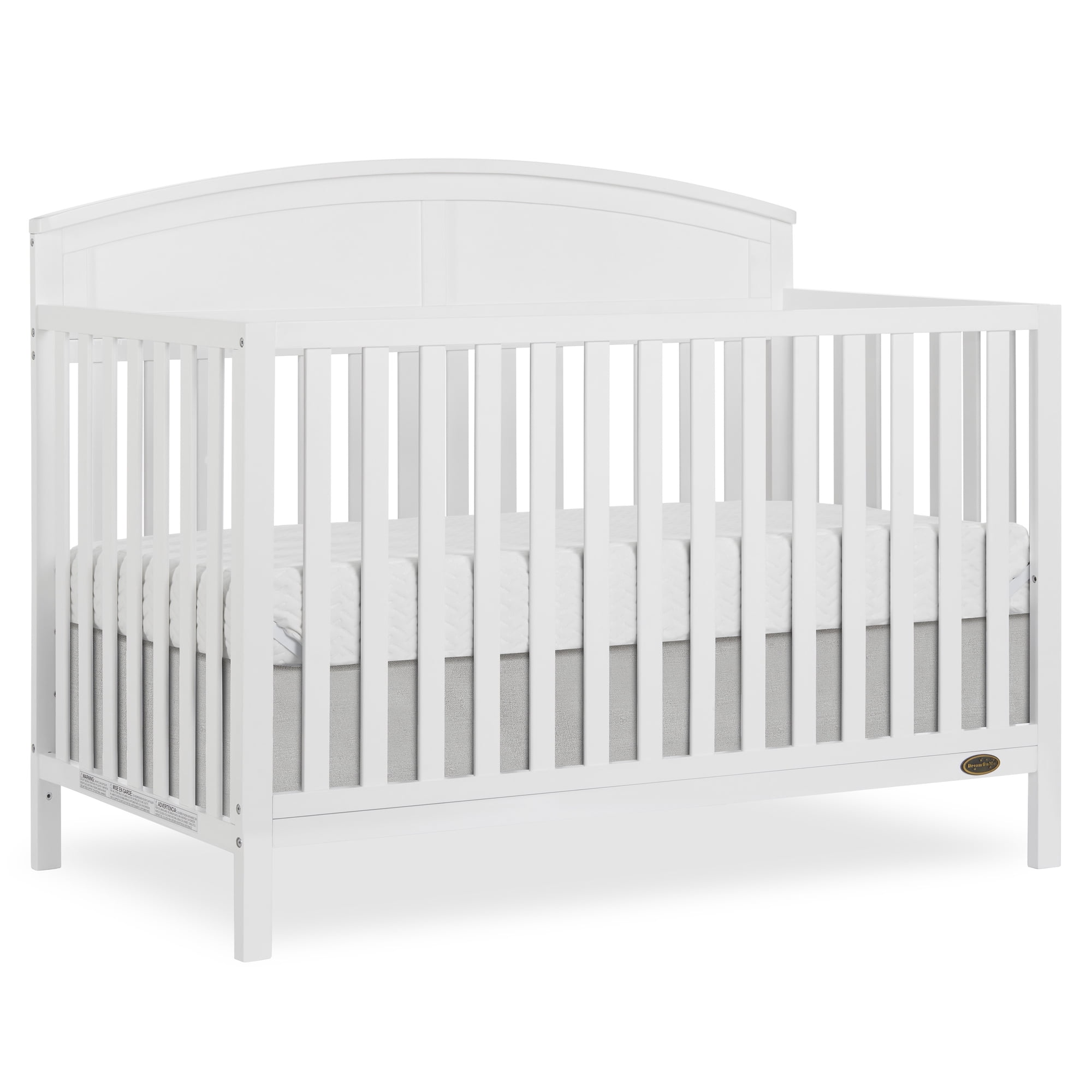 Dream On Me Storybrooke 5 in 1 Convertible Crib, White