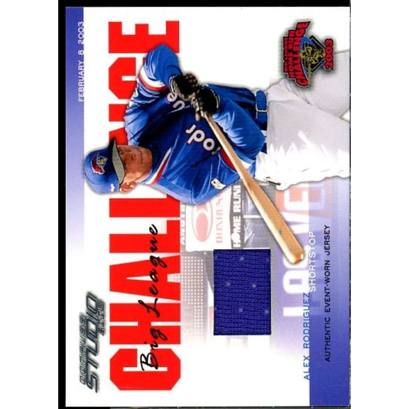Collectible Alex Rodriguez 03 Jsy Card 2003 Studio Big League Challenge Materials #45