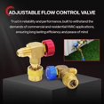 thumbnail image 4 of Refrigerant Charging Valve,Liquid Safety Valve R410A R22 Conditioning Refrigerant,Safety Adapter Control Ball for R12 R22 R410 Conditioner Manifold, 4 of 8