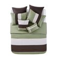 VCNY Home Essex Textured Stripe 8Piece Bedding Comforter Set with Euro
