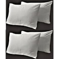 thumbnail image 1 of Just Linen 300 TC 100% Cotton Genuine Jacquard Damask, Solid Color, Value Pack of 4 Queen Pillow Cases, 1 of 3