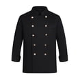 thumbnail image 2 of Long Length Sleeve Autumn Jacket Workwear for Waiter XXXL XXXL Size Black, 2 of 8