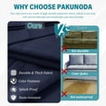 thumbnail image 5 of Kimunuk 3 Pcs Outdoor Cushion Covers, Waterproof Patio Seat Cushions Replacement Slipcovers for Wicker Rattan Conversation Furniture Set, Navy, 5 of 6