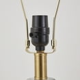 thumbnail image 4 of KAWOTI 23 in. Clear Glass Antique Brass Handcrafted Table Lamp with Rotary Switch, 4 of 6