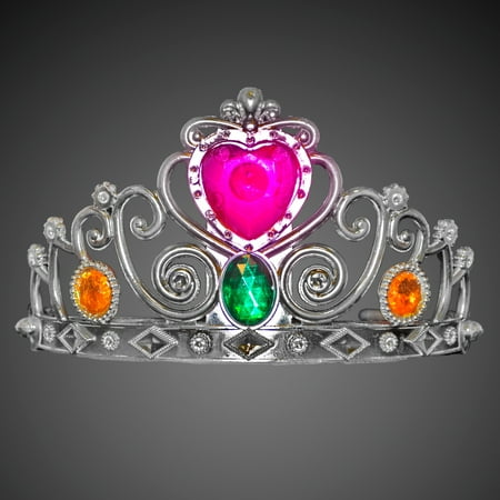 Princess Crown Socks - FlashingBlinkyLights Blinking Heart Princess Crown Tiara