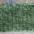thumbnail image 5 of RuiJiao Telescopic Artificial Greenery Privacy Fence Screen, UV Resistant Willow Wood Decorative Panel for Balcony Yard Cover, 50x50cm Easy Install, 5 of 6