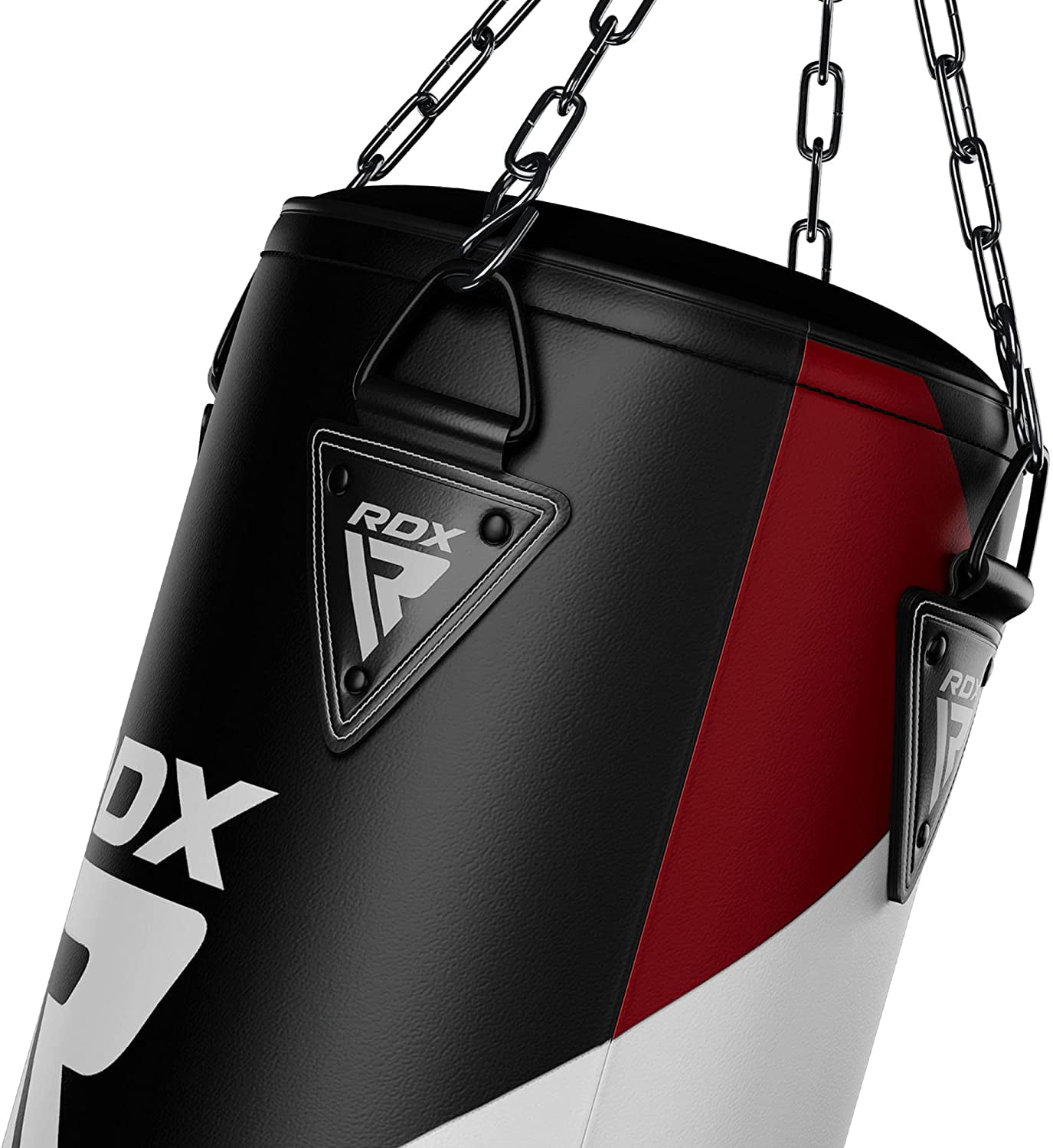 RDX Punching Bag for Boxing Training, Filled Heavy Bag Set With Punching Gloves and Hanging Chain, 3pc for Grappling, Kickboxing, MMA, Muay Thai, Karate, BJJ and Taekwondo, 60 lb, 80 lb