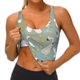 thumbnail image 3 of Balery Cute Farm Birds Sujetadores deportivos con espalda cruzada para mujer, acolchados, sin costuras, de alto impacto, ideales para yoga, gimnasio, entrenamiento y fitness.-, 3 of 8