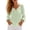 Green, variant on Women's Long Sleeve Notch Neck Blouse Relaxed Fit Casual Tunic Top with Front Pocket Lightweight Comfy Shirt for Fall Spring Vacation Wear