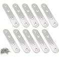 thumbnail image 1 of SHENMO 10 Pcs Support d'Étagère, Support d'Angle en Acier Inoxydable, Argent Plat, 1 of 5