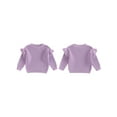 thumbnail image 2 of Toddler Baby Girls Spring Knit Sweater 3 6 9 12 18 24 Months 2T 3T Long Sleeve O Neck Solid Color Pullover Knitwear, 2 of 9